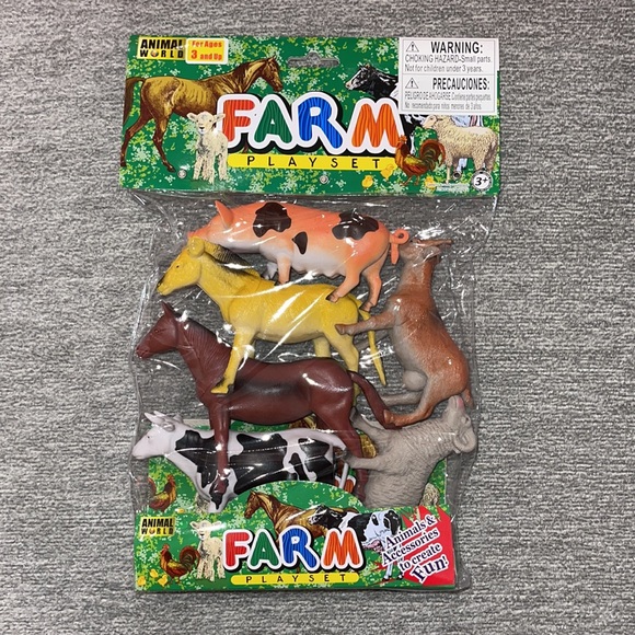 NWT Animal World Farm Play Set - 6 Piece Set - Picture 4 of 5